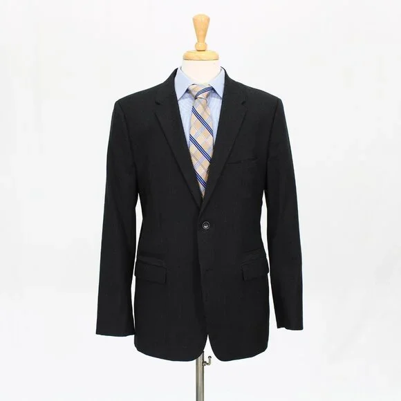 Theory 44R Gray Striped 2-Button Sport Coat Blazer Jacket P595
